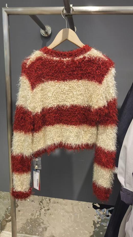 P&X设计师女装毛织短款外套 824313289
杏/红
 商品图1