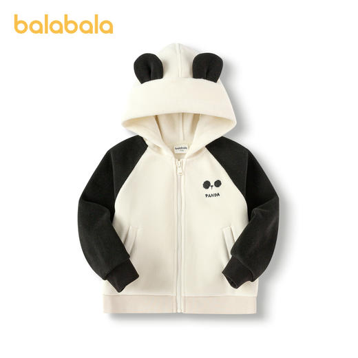 巴拉巴拉童装儿童摇粒绒外套男童女童秋冬动物造型连帽上衣可爱萌 商品图2