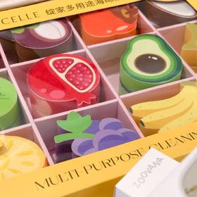 ✨颜值与实力双在线【绽家多用途海绵清洁擦】“多巴胺”清洁海绵擦🍋12 款治愈系水果图案💦轻松去污