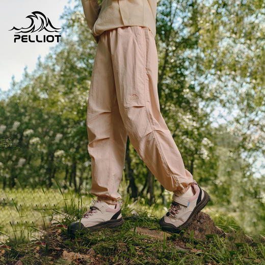 伯希和户外休闲伞兵裤男童女童透气耐磨运动长裤宽松工装阔腿裤 商品图0