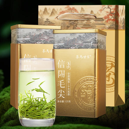 【2026年新茶预售】茶马世家丨 河南信阳毛尖 名优绿茶 特级 125g 罐装  双罐配手提袋 预计4月10日发货 商品图0