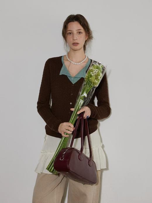 薄荷生巧中古拧花假两件针织衫开衫 商品图8