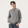 gxg.jeans男装 双色坑条肌理简约时尚半开襟高领毛衣线衫25冬新品 商品缩略图3