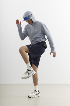 吃茶去chichaqu25速干明线吸湿排汗连帽长袖T恤户外徒步骑行运动