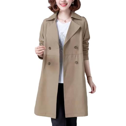 早秋优品【韩系气场女王！藏肉显瘦】春秋中长款风衣外套女2025秋装新款韩版宽松气质外衣秋季时尚女装。ha 商品图7