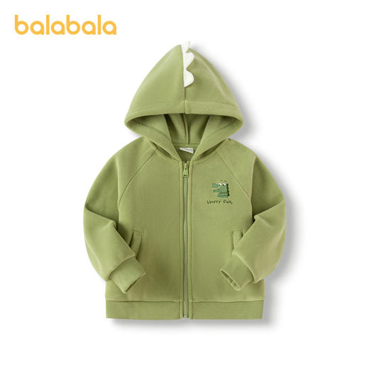 巴拉巴拉童装儿童摇粒绒外套男童女童秋冬动物造型连帽上衣可爱萌 商品图0