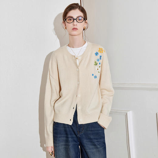 9.4%羊毛韩系花朵；6%羊毛条纹爱心刺绣/复古提花  针织衫合集A-5330-1 商品图2