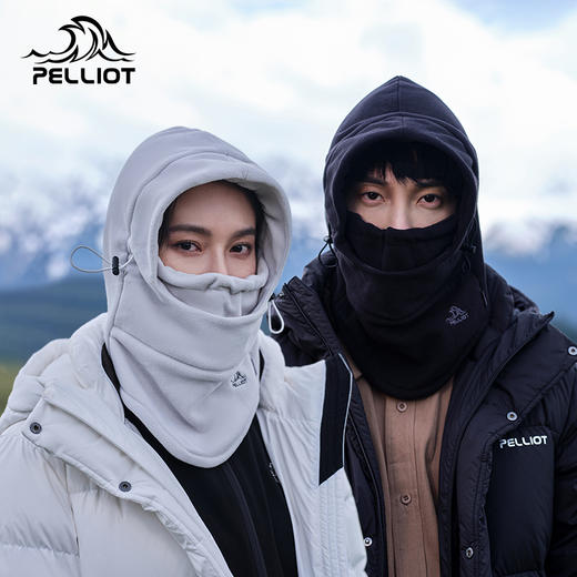 伯希和户外抓绒帽子男保暖脖套面罩防风头套围脖骑行帽登山装备女 商品图0