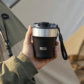 SOG索格 咖啡杯240ml 办公便携随行杯 316不锈钢 户外水杯 高颜值-分销
