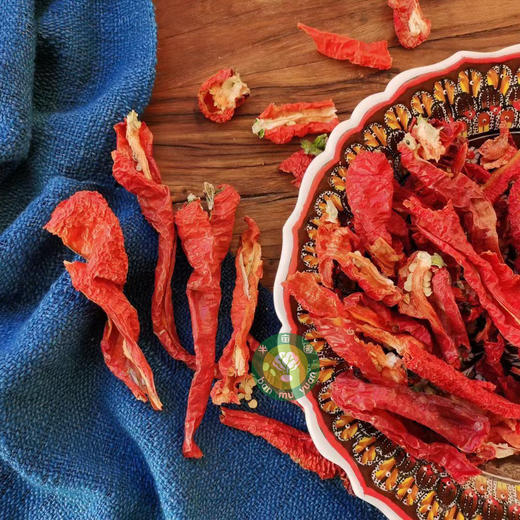 新疆有机辣皮子辣椒螺丝椒干辣椒 半亩园有机农场 商品图1