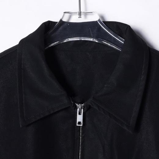 25056SDSA男士秋冬新款痞帅男装韩版纯色拉链翻领皮衣夹克显瘦高街外套 商品图2