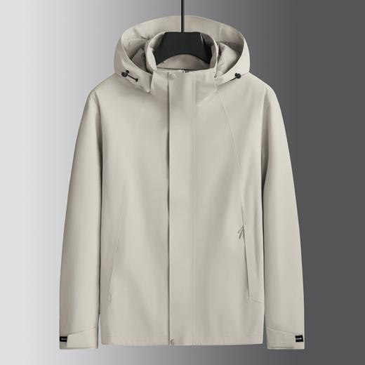 【DK】大依优型大码男装休闲夹克可脱卸帽秋季连帽外套潮流时尚休闲立领长袖外套加肥加大码 商品图1