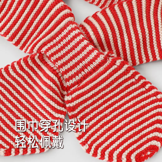 【商场同款】英氏儿童帽子绵羊毛新年喜庆秋冬外穿防风帽护耳新款 商品图3