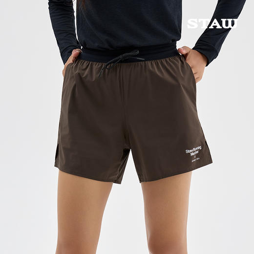 STAW世拓基础休闲运动短裤透气户外马拉松跑步训练四分速干裤男女 商品图0