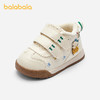 巴拉巴拉童鞋宝宝学步鞋加绒防滑婴儿鞋男童板鞋秋冬小白鞋百搭萌 商品缩略图0