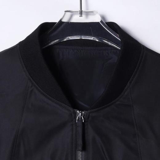 73244SDSA男士秋冬新款痞帅男装韩版纯色拼接压线长袖夹克外套时尚简约 商品图2