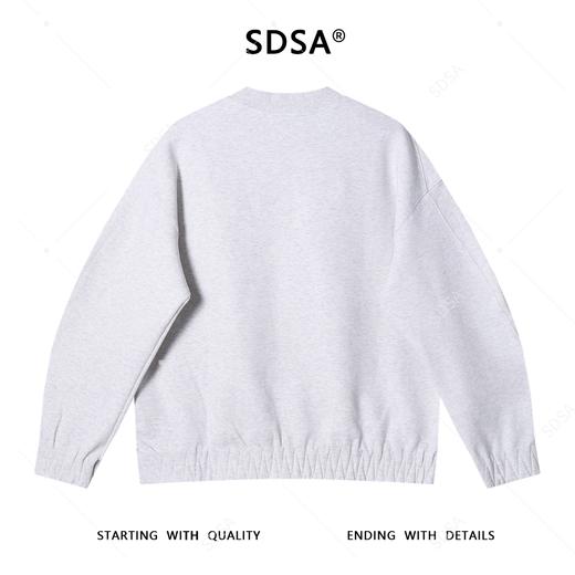 3055SDSA男士秋冬新款痞帅男装韩版简约压线圆领卫衣情侣百搭套头上衣 商品图5