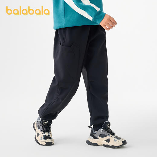 巴拉巴拉童装儿童长裤男童秋冬加绒灯笼型街舞裤保暖休闲宽松百搭 商品图2