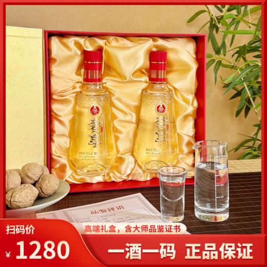 顺丰发货！【五粮液奢享·大师版双支装】52°浓香型白酒，四大白酒大师力推高端系列，500ml*2瓶/盒 商品图0