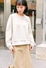 HAYES 国风元素白色圆领卫衣上衣 20957 商品缩略图0
