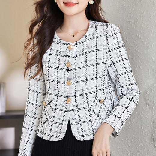 百媚生 高级感法式小香风外套小个子开衫703 商品图1