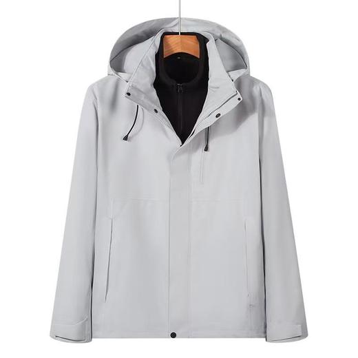 2025新款男女三合一全热封压胶户外摇粒绒可拆卸保暖加厚冲锋衣，⚡️军工级压胶·5000+暴雨级防护·双倍锁温摇粒绒BSZD1177 商品图7