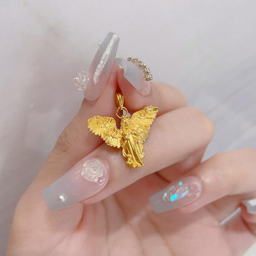 【限时克减150元】足金999.9 【精品】实心倒模工艺小天使丘比特吊坠(BTWDZ00008)(预售产品下单后不退款不退货不换货不补差价)) 商品图3