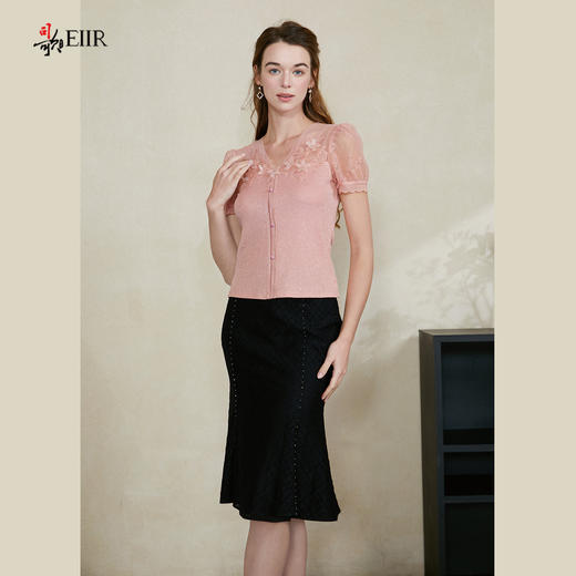 司歌修身蕾丝半裙C911210X 商品图4