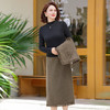 FW 220马甲外套春秋洋气三件套妈妈半身裙套装 商品缩略图2