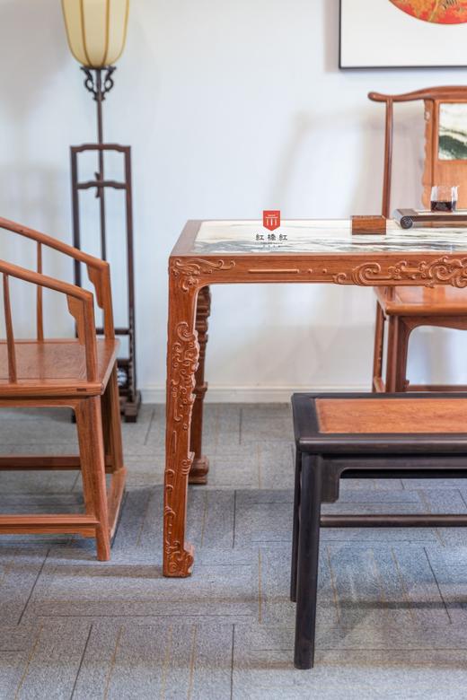 红桥红  家具严选  缅甸花梨（大果紫檀）【茶室 空间搭配】 商品图4