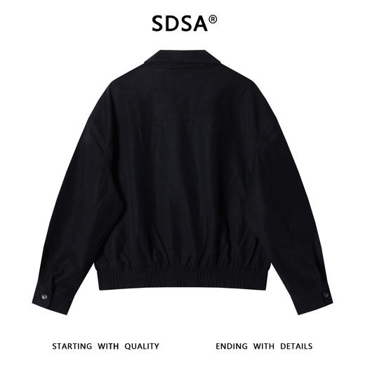 25056SDSA男士秋冬新款痞帅男装韩版纯色拉链翻领皮衣夹克显瘦高街外套 商品图5