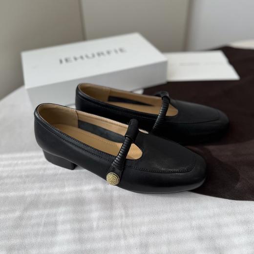 JEHURFIE/纪华菲羊皮版～复古玛丽珍T字带浅口单鞋AB25398 商品图3