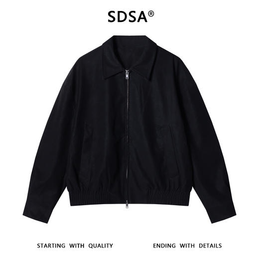 25056SDSA男士秋冬新款痞帅男装韩版纯色拉链翻领皮衣夹克显瘦高街外套 商品图1