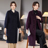 TC 23579绵羊毛呢外套休闲气质通勤带兜双面呢大衣 商品缩略图0