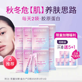 周期装：8盒送5盒（再加赠1盒）【PQQ透明质酸钠胶原蛋白肽】PQQ+专利透明质酸钠+专利胶原蛋白肽三大成分强强联合