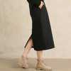 天丝羊毛半身裙，松紧腰纯色中长款a字裙QM-6565 商品缩略图3