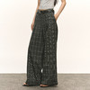 Ariseism 美式复古设计感宽松深色格子裤女秋季新款长裤子 商品缩略图2