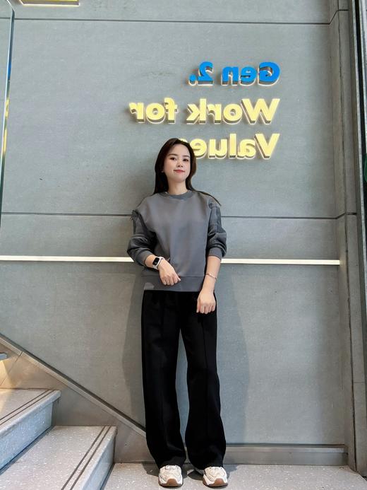 佐丹奴女装25年商场同款【空气三明治】直筒阔腿针织裤05415126 商品图2