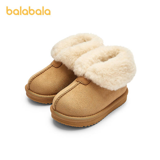 巴拉巴拉童鞋儿童雪地靴男女童短靴加厚加绒棉靴2025新冬靴子防滑 商品图4