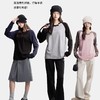 爆火韩系范撞色【她色--熊猫文学撞色长袖衫】赛罗棉触感软糯亲肤 贴合身形不紧绷 撞色插肩袖弹力在线 简约又有设计感 日常/休闲穿搭都适配 商品缩略图0