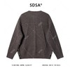257118SDSA秋冬新款痞帅男装老钱风解构拉链圆领针织衫百搭慵懒开衫毛衣 商品缩略图5