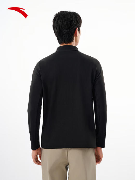 安踏零压T丨半拉链长袖t恤男冬季新款加绒立领通勤上衣152547403 商品图3