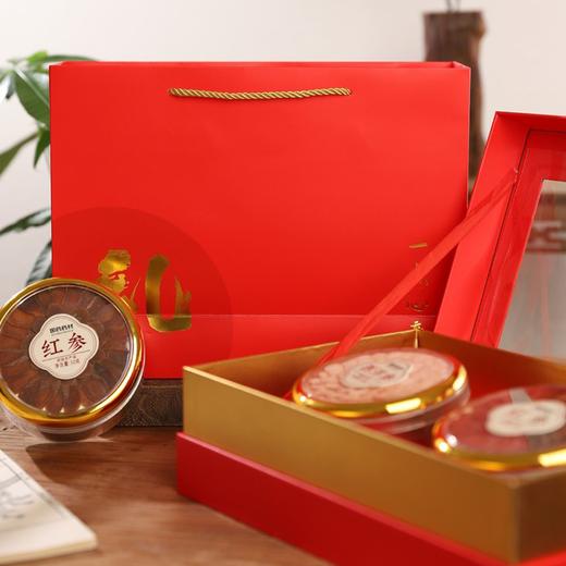 疯抢中！！下单即送手提礼盒【国药药材·滋补礼盒】加拿大进口5年参龄西洋参30g/长白山红参30g 送礼送健康 商品图11