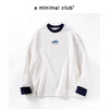 a minimal club重磅领袖口撞色趣味印花长袖T恤休闲百搭AM58TL02 商品缩略图0
