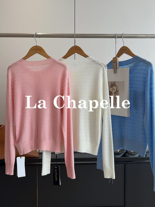 会员福利【绵羊毛/软糯亲肤】拉夏贝尔/La Chapelle纯色圆领双口袋排扣针织开衫女新款高级感软糯长袖毛衣 商品图9
