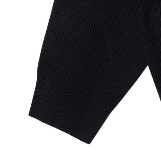 257167SDSA男士秋冬新款痞帅男装设计师纯色小众设计领口毛衣百搭针织衫 商品图3