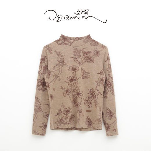 精纺羊绒印花长袖女套衫  SJF97W348N 商品图8