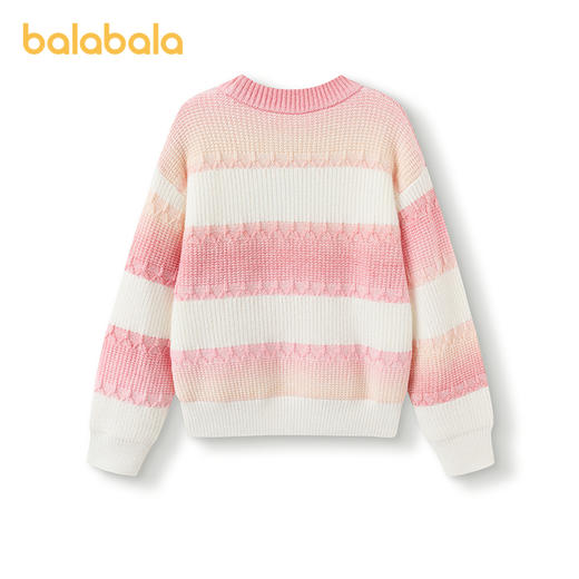 巴拉巴拉童装女童毛衣儿童冬季毛衫大童套头针织衫渐变纱甜美洋气 商品图2