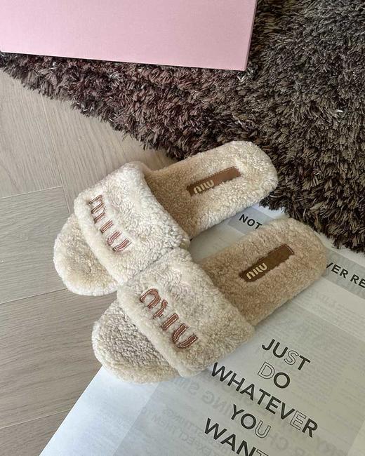 现货 THS-无 缪家 女士 秋冬羊羔毛软糯毛毛拖鞋 4色 BZ1264 商品图7