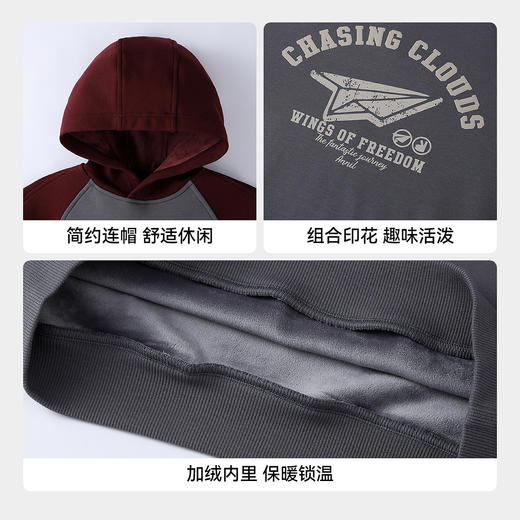 【实体店同款】男女童带帽长袖卫衣冬季新款安奈儿童装AM541412 商品图4